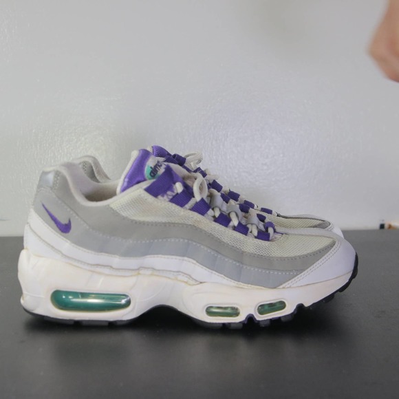 Nike Shoes - Nike Air Max 95 Low White Gray Women's Sneakers 003601 Size 6.5 Womens/5 Youth